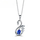 Coasze Coasze Tansanit Halskette 18K Gold Diamond Inlay unterstützt eine eingehende Anpassung, die meiner Freundin und meiner Frau Tansanit Halskette gibt
