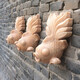 Stone carving water spray fish wall drainage outlet fish pond background wall outlet stone carp fountain courtyard wall hanging decoration bluestone original color ordinary workmanship 26 cm high-definition jin