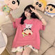 
Mai Chaoshang pajamas for women in summer short-sleeved thin cartoon girl summer women's plus size home clothing set 9928 cotton M women's M size 155cm 70-90Jin [Jin equals 0.5 kg]