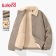 Baleno jacket autumn and winter men's heavyweight warm plus velvet thickened jacket lambswool texture windproof corduroy cotton jacket