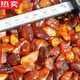 SNQP high-end quality amber beeswax raw stone gravel raw ore wool leather gold amber blood amber chicken fat yellow and white 50g has been punched