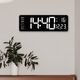 Clcey 16 pouces de fonction d'écran Affichage horloge nordique Corloge numérique Nordique Corloge murale simple Affichage de température murale LED (13 pouces) 6629 Green Light