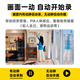 Guangchun Carga de la cámara Monitoreo El enchufo de la casa del hogar pequeño Wifi Wifi Teléfono Remoto y al aire libre Monitor de puerta de automóvil de alta definición cuadrada [tráfico 4G] Versión superior + Llama de batería ultra larga + sin red y no hay energía disponible