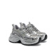 GG-CC [White Deer Same Style] Shining Galaxy 2024 New Dad Shoes Women's Thick-soled Silver Sports Shoes G24U0273 Silver Leather 37