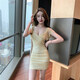 
Sexy women's clothing for nightclubs, sexy dress, bath massage skirt, dress technician work clothes, black L (recommended 105-115Jin[Jin equals 0.5 kg])