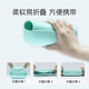Dr. Ma eating bib baby silicone bib baby eating bib children's waterproof coverall Blue Dinosaur