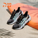 ANTA Children's Sandals Men's Big Children's Shoes 2026 Summer New Product Knob Buckle Mesh Breathable Small Warship Beach Shoes Frame Shoes Slate Gray/Black-3 34