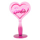 IMPRESSIONS VANITYBarbie Barbie Love Handheld Makeup Mirror Desktop Dressing Mirror with LED Light Princess Mirror Chinese Valentine's Day Birthday Gift for Wife Pink Gradient Color Love Mirror Three Color Light