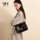 Vanessa Hogan Bag Women's Yinran Fufu Bag 2025 Bolsa suave de primavera y verano Slack Gran capacidad Crossbody Shoulder Bag Black_can Hold ipad de 11 pulgadas