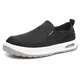 Tykt Brand Canvas Shoes's Men's Summer New Summer Breathable Sombe Sole Lazy Casual Shoes Gray 40