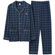 Cat Man Pure Cotton Pyjamas Herren Frühling und Herbst Langarmhose großer Größe Casual Lose Home Clothing Set Alle Baumwolle können äußere Verschleiß 3888 Blau 3xl [vorgeschlagen 170-190jin [Jin gleich 0,5 kg]]]