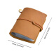 AIGUONIU large capacity card bag genuine leather bank card storage clip simple creative retro top layer cowhide storage bag business card clip oil wax leather camel color/camel