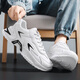 Changxiang Huili men's shoes 2025 summer men's trendy teenagers sports and casual versatile thick sole heightened little white dad shoes men RF-869 white 42