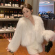 Primary diameter encrypted raccoon fur double-sided braided fur coat for women, short, small, young, Internet celebrity 2025 winter new style, elephant gray, one size fits all Primary diameter encrypted raccoon fur double-sided braided fur coat for women, short, small, young, Internet celebrity 2025 winter new style, elephant gray, one size fits all