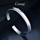 GsunGPT950 platinum bracelet for men and women, smooth simple oval open platinum bracelet, needs to be customized, calculated based on the gold price in the store that day