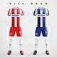Kelme (Kelme) [Ganzkörperanpassung] Football Uniform Anzug professioneller Wettbewerb Custom Team Uniform Sky Blue L.