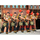 Lnga Landgre Guizhou Miao Lusheng Ethnische handgefertigte Bambus -Instrumentenbühne Performance Requisiten Lusheng 6 Röhren Großer und kleiner Lushg -Beutel mittelgroße Edelstahl Mund 75*35 cm Blasenstil