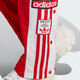 阿迪达斯 （adidas）三叶草长裤女裤 春季新款侧排扣裤健身运动透气直筒休闲阔腿裤 IR9793红色 XS