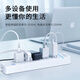 欧伦特智能插排离线AI语音控制本地定时手机wifi远程独立分控接入米家APP 5位插座/排插/鱼缸插线板/插头 白色