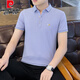皮尔卡丹（pierre cardin）短袖男士T恤Polo打底衫2024新款男装翻领休闲短袖T恤男式上衣 679黑色 M