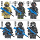 沐钦兼容乐高军事特种兵小人特警人仔武器人偶装备警察士兵拼装玩 6个特种兵+绿色器7029