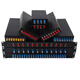 Front is fiber optic terminal box SC/FC/LC/ST full 8-port terminal box 4/12/24 core rack-type optical cable fusion box 24-port/48 core LC [full compatible]