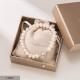Jingrun Pearl Love S925 Silver Freshwater Pearl Bracelet Women 9-10mm18+3cm Basic Bracelet for Girls, Girlfriends and Wife Birthday Gifts