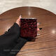 Electroplating burgundy wrinkled Huawei pocket 2 mobile phone case pocketS folding anti-fall bracelet p50 protective case wine red fold [single shell] Huawei p50pocket