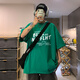
The men's short-sleeved T-shirt 2024 summer heavy high-quality clothes for men's five-quarter sleeve loose half-sleeved T-shirt casual top Coffee T223-XZWP XL [Suggested 130-150Jin [Jin equals 0.5 kg]]