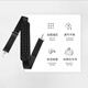 JFT pressure reducing air bag backpack shoulder pad backpack shoulder strap pad reverse gravity shoulder strap school bag shoulder strap shoulder strap shoulder pad air cushion crossbody bag strap (adjustable length 95-145cm)