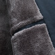 ROMON velvet thickened lapel jacket for men in autumn and winter, middle-aged and elderly business warm cotton coat, grandpa jacket and daddy outfit, navy blue L 175 (suitable for 100-120 Jin Jin equals 0.5 kg)