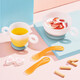 Supor Baby Bowl und Löffel Set Baby Mahlzeit ergänzende Schüssel Kindergeschirr tragbare Anti-Fall- und Anti-Scenen-Saugbecher-Schüssel rot [Single Bowl]