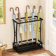 Solno Umbrella Rack Storage Shelf Home Hotel Lobby Commercial Umbrella Hanging Umbrella Storage Shelf Umbrella Bucket Door Hanging Umbrella Rack Black Garnish 9201-18 Holes 10 Hooks