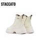 Sigatus neue Winter Rock Radio Wave Martin Stiefel Dicke einzige High-Top-Stiefel High-Top-Schuhe für Frauen S2858DD3 Creme Weiß 38 38