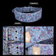 
GINGPAI SPORT canvas fitness belt squat hard pull waist protection for men and women professional strength lifting exercise training protective gear weight lifting belt cashew flower M (waist circumference 78-98cm)