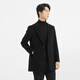 
Lilang Light Fashion Men's Clothing [Same Model in Shopping Mall] Woolen Coat Men's Long Cashmere Blended Wool Jacket Q4DYR505 Black M (165)