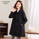 Kebeier Windbreaker Chaqueta a mitad de longitud y otoño NUEVO estilo Temperamento Femenino Marca de moda de alta gama Top 3xl