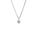 CHOMEL KINSEY sterling silver water drop necklace for women, small design, daily commuting style, high-end clavicle chain, birthday gift for women, zircon water drop necklace - whole body S925 silver