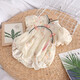 
G.DUCKKIDS little yellow duck bag butt clothes baby clothes summer thin newborn onesie Chinese style one-year-old dress baby girl 6629 beige 73cm recommended 3-6 months 13-16 Jin [Jin equals 0.5 kg]