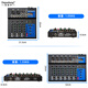 Depusheng P4 professional 4-way mixer computer small home reverb mixing conference live recording radio KTV singing conference video 4-way professional Bluetooth mixer
