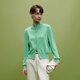 
Three-color sports style round neck double zipper small jacket