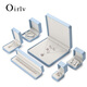 
Duobaoni Jewelry Box High-end Rounded PU Leather Ring Box Bracelet Pendant Earring Box Gift Jewelry Packaging Box Customized Logo Pendant Box-H15903
