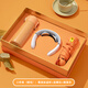 
Abir Company Thermos Cup Umbrella Gift Box Customized Logo Business Gift Set Practical Soft Gift Gifts for Customer Employees Aristocratic Orange-Zhixian Cup + Vinyl Umbrella 420ml