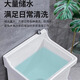 Hua Xun mop pool drain pipe balcony small ceramic mop pool mop pool household bathroom automatic drain 40 cm basket automatic drain