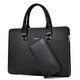 Kuqi Kangaroo Briefcase Men's Genuine Leather Business Bag Boutique Business Travel Men's Handbag Bag Horizontal Leather Bag Computer Bag #2# 1 Inch Blue Medium Single Bag #2# 1 Inch