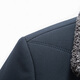 ROMON velvet thickened lapel jacket for men in autumn and winter, middle-aged and elderly business warm cotton coat, grandpa jacket and daddy outfit, navy blue L 175 (suitable for 100-120 Jin Jin equals 0.5 kg)