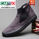 Cartelo 2025 Neue Frühlingsschuhe für Männer für Männer ein Fuß vielseitig um atmungsaktiven Brettschuhe für Jugendliche Com-Top-Cumshots weicher SS9866 Full Black 38