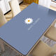 Bo Ling Lu light luxury high-end table mat tablecloth rectangular waterproof and oil-proof thickened anti-scalding heat insulation wipeable washable coffee table table mat blue flower 40*100cm