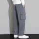 Pantalones de trabajo de pájaros carpinteros para hombres en primavera y verano Nuevos pantalones casuales de trabajo recto para hombres con pantalones largos simples y versátiles de moda de moda 9930 gris 2xl