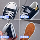 Pull back children's shoes girls canvas shoes 2025 spring and autumn new children's sneakers medium and large children's shoes summer boys' canvas shoes black 37 inner length 23/suitable for foot length 22.5